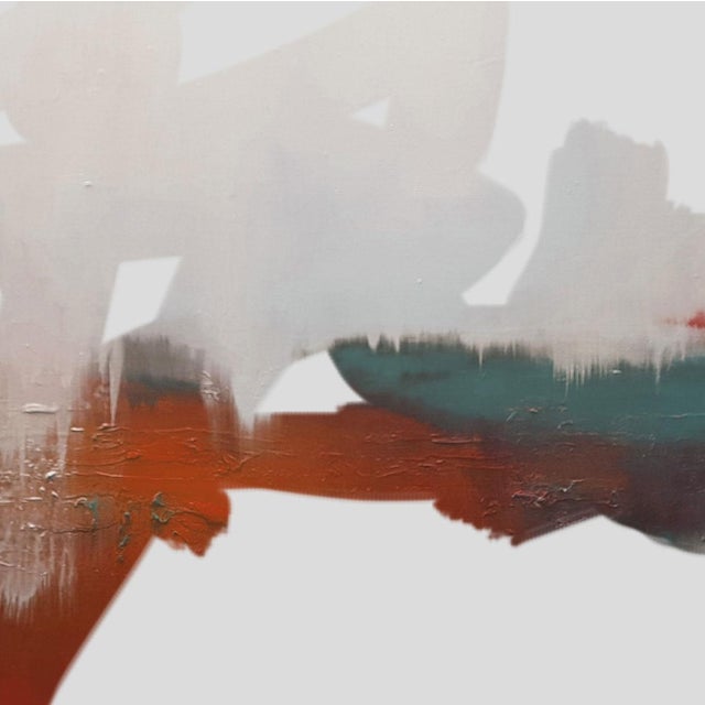 Graphic Modern Abstract Line Art Canvas Print For Sale