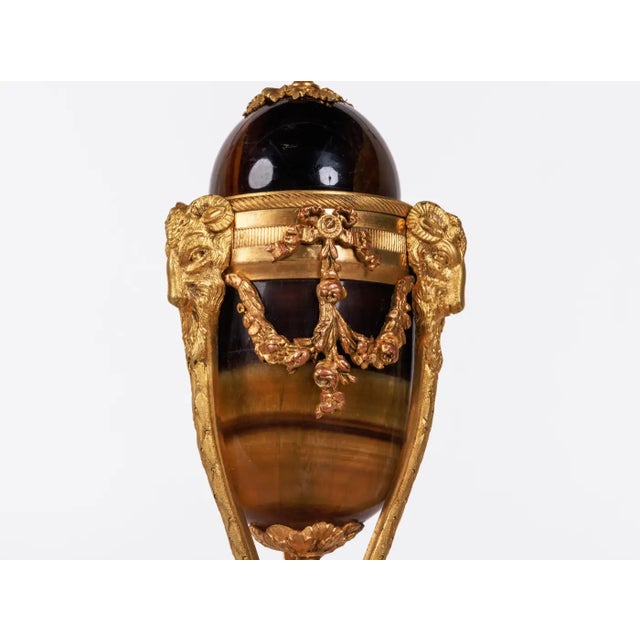 A Rare Pair of French Ormolu-Mounted Blue John Vases Candlesticks, C. 1870 For Sale - Image 15 of 18