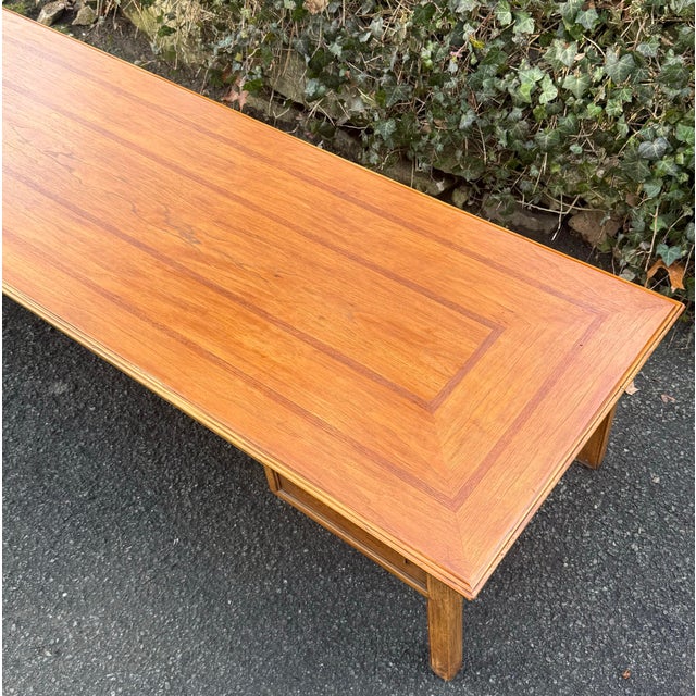 Mid-Century Modern Vintage Mid Century Modern Inlaid Coffee Table For Sale - Image 3 of 8
