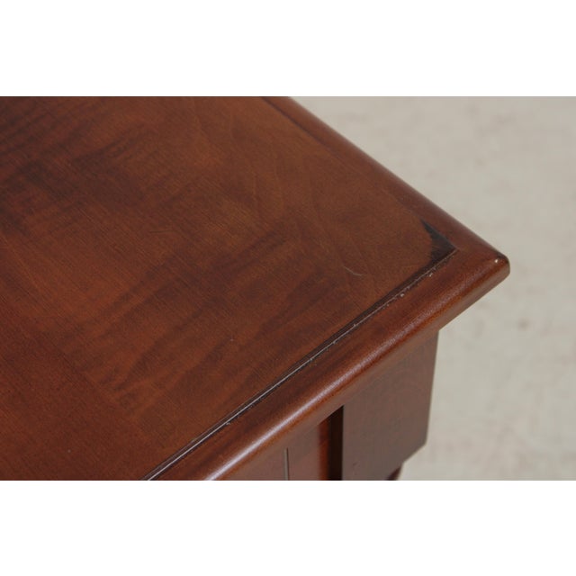 Brown Ethan Allen Cherry 1 Drawer End Table For Sale - Image 8 of 13