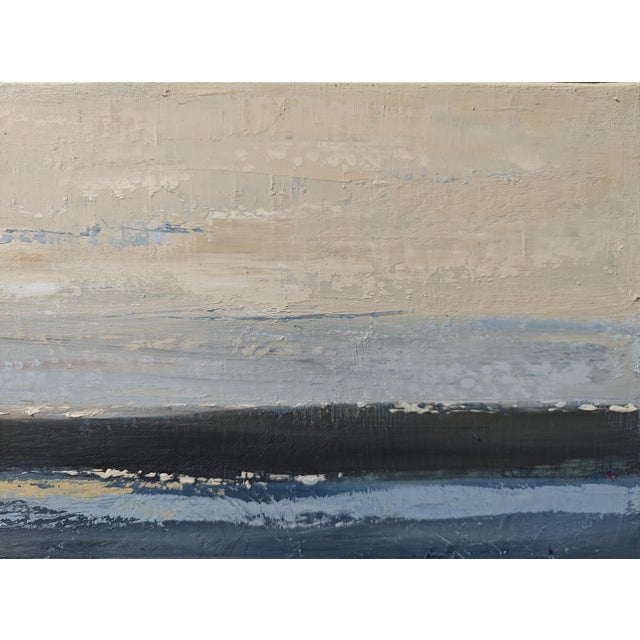 Between Two Silences, Abstract Seaside, French, Contemporary, Framed by Sophiee Dumont For Sale - Image 4 of 8