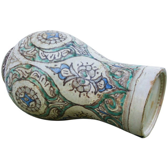 Andalusian-Patterned Ceramic Vase For Sale In New York - Image 6 of 8