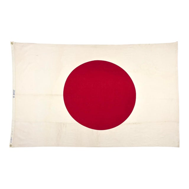 Large Vintage Cotton Flag of Japan For Sale