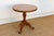 Wood Antique Colonial Teak Round End Table For Sale - Image 7 of 10