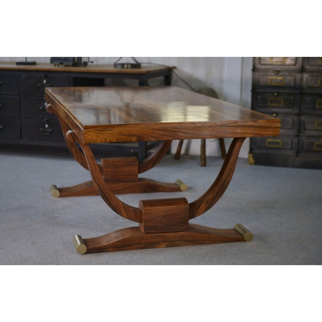 Vintage Art Deco Wooden Table, 1940s For Sale - Image 14 of 15
