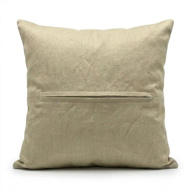 Embroidered Cotton Suzani Pillow Cover 18'' X 18'' For Sale - Image 4 of 4