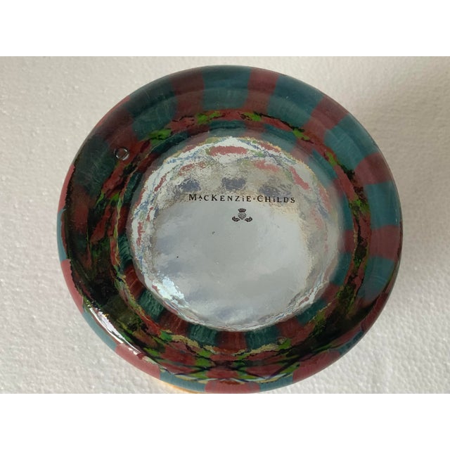 1990s 1990s Mackenzie Childs “Circus Rose Arbor” Pattern Tumblers - a Pair For Sale - Image 5 of 5