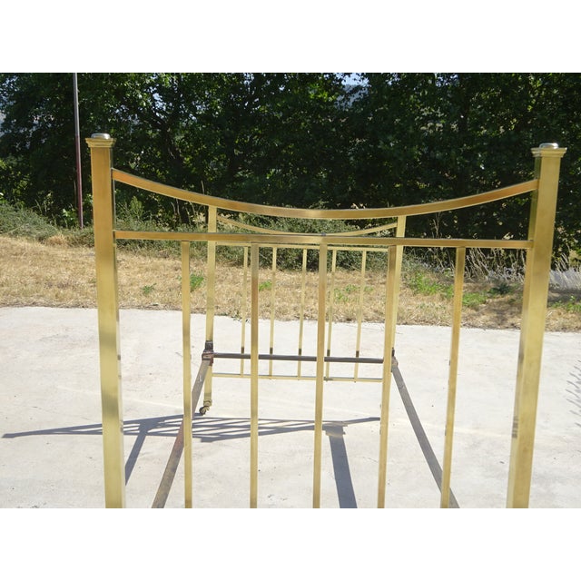 Antique Bed in Gilt Brass, 1890s For Sale - Image 11 of 18