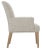 Contemporary Atticus Dining Arm Chair, Oatmeal Linen For Sale - Image 3 of 5