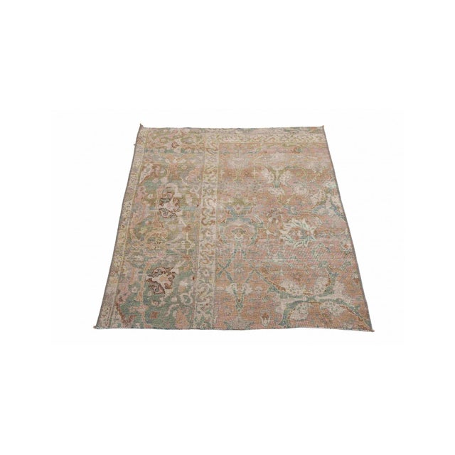 Vintage handknotted decorative small rug fragment. Approximately 70-80 years old. In good condition. Rare find, Unique...