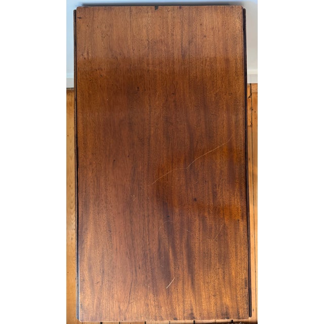 Neoclassical Neo Classical Mahogany Drop Leaf Table For Sale - Image 3 of 8