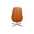 Meg Swivel Armchair in Brown Leather from Rolf Benz For Sale - Image 6 of 8
