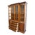 Brown High End Vintage Solid Mahogany Traditional Style 67" Lighted Display Breakfront China Cabinet For Sale - Image 8 of 12
