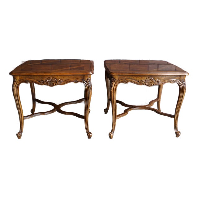 Heritage French Provincial End Tables ~ a Pair For Sale