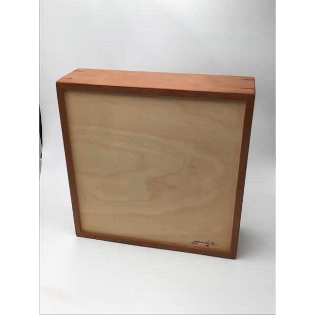 Unique Inlaid Marquetry Mixed Wood Vintage Box For Sale - Image 14 of 14