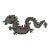 Kim Seybert Hand-Beaded Large Dragon Table Runner For Sale