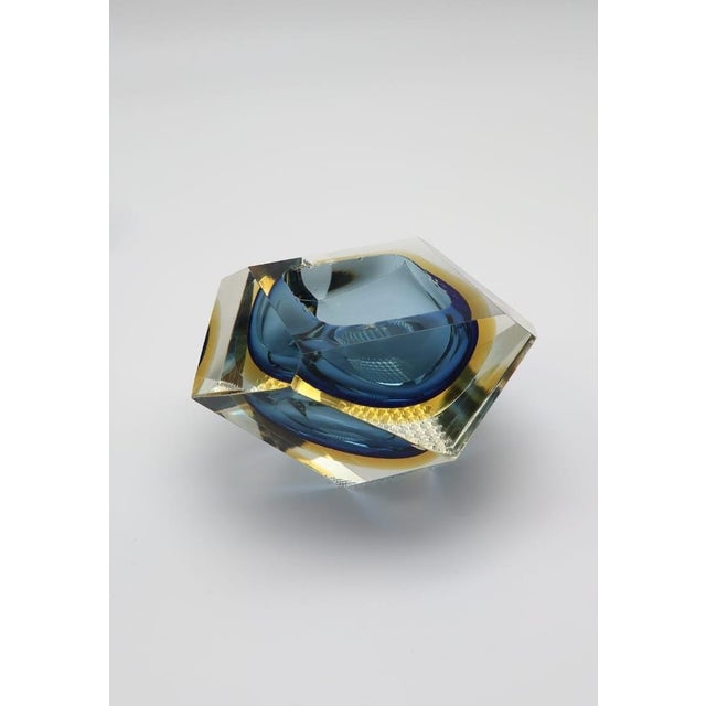 Murano Glass Diamond Ashtray by Flavio Poli for Seguso, 1960s For Sale - Image 3 of 9