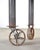 Industrial Style Round Machined Iron Center Table on Casters For Sale - Image 17 of 18