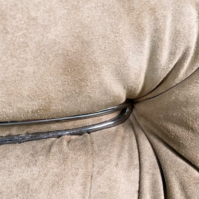 Italian Modern Beige Chamois Soriana Sofa by Afra & Tobia Scarpa for Cassina, 1970s For Sale - Image 12 of 18