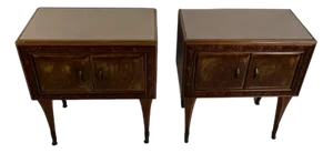 Mid-Century Italian Bedside Tables, 1950s, Set of 2