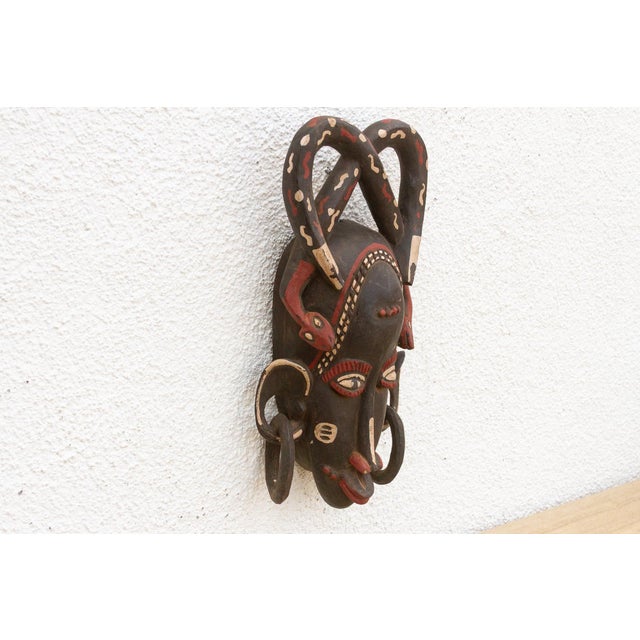 1950s Vintage African Mask, the Leopard Spirit For Sale - Image 5 of 8