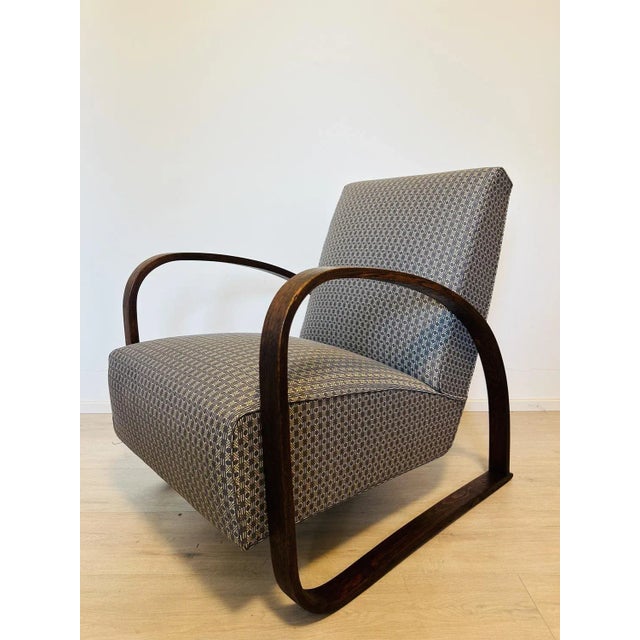 Vintage H-70 Chair by Jindrich Halabala, 1970s, in Restored conditions. Designed 1950 to 1959 I have official proof of...