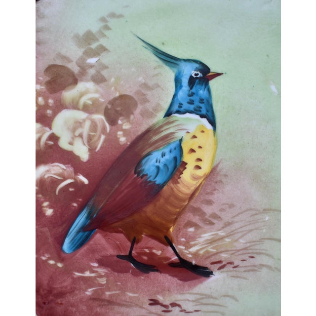 French Antique Limoges France Hand Painted Game Bird Plate Guerin Porcelain Gold For Sale - Image 3 of 14