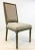 Wood Transitional French Style Greige Linen Side Chair For Sale - Image 7 of 7