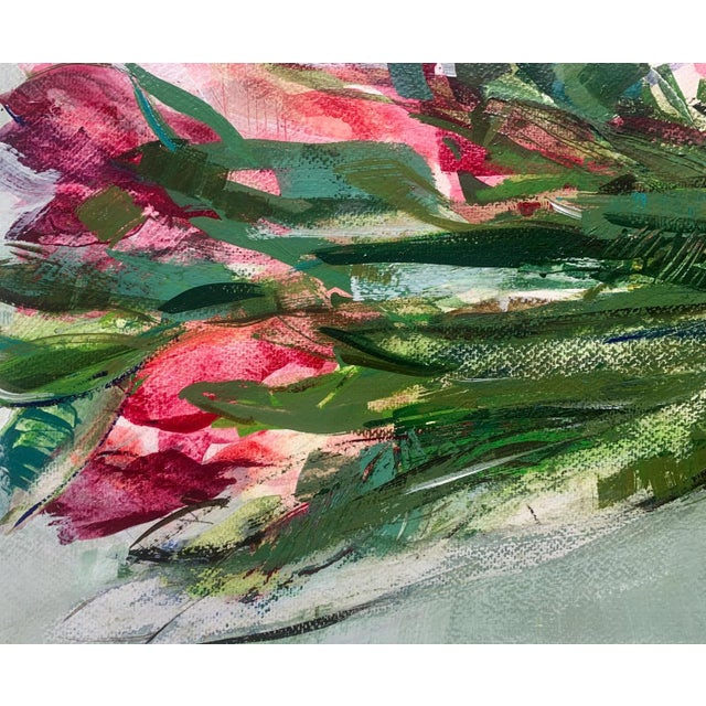 Early 21st Century Bozena Lesiak, Tulips, Gouache on Paper, 2024 For Sale - Image 5 of 7