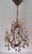 Mid-Century Italian 4-Light Chandelier with Colored Glass Hangings, 1950s For Sale - Image 4 of 8