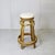 Italian Stool in Bamboo Rattan, 1960s For Sale - Image 4 of 10