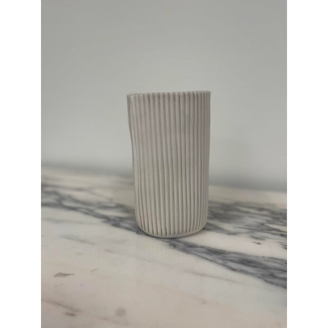 2020s Cym Warkov Med Ribbed Porcelain Vase For Sale - Image 5 of 8
