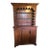 Late 18th Century VTG Pine Country One Piece Stepback Hutch Display Shelves, and Lower Storage Cabinet For Sale
