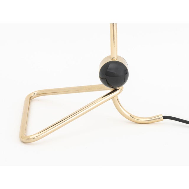 Mid-Century Modern DelightFULL "Amy" Articulated Brass Table Lamp For Sale - Image 3 of 9