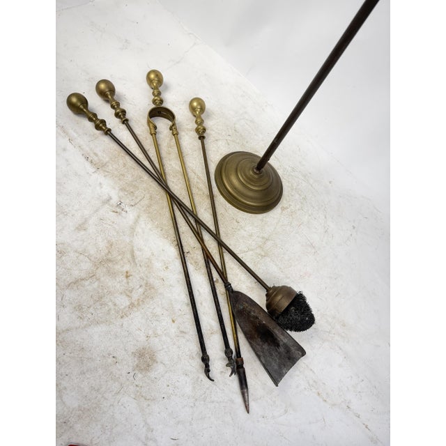 Antique Brass Fireplace Tool, 1960s For Sale - Image 9 of 12