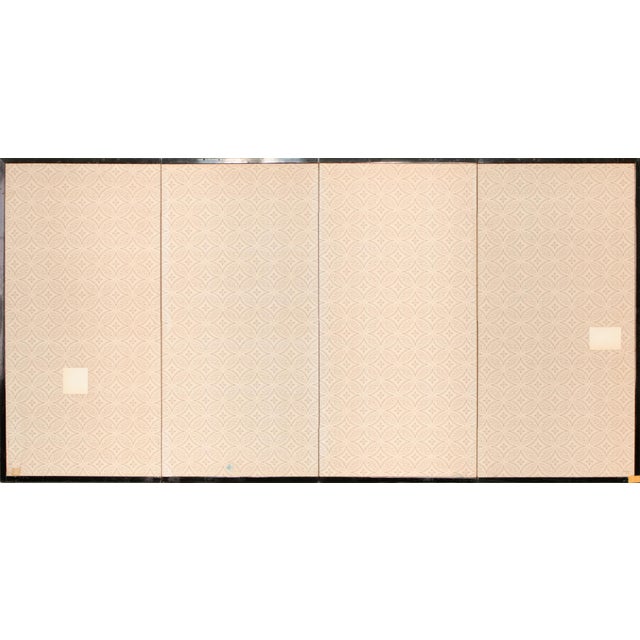 1970s Showa Era Japanese Byobu Screen "Chinese Nobleman in a Boat" For Sale - Image 17 of 18