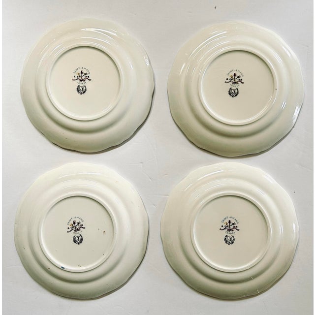 Saint-Amand 'A Ca Ira" French Revolution Plates, Set of 4 For Sale In San Francisco - Image 6 of 7