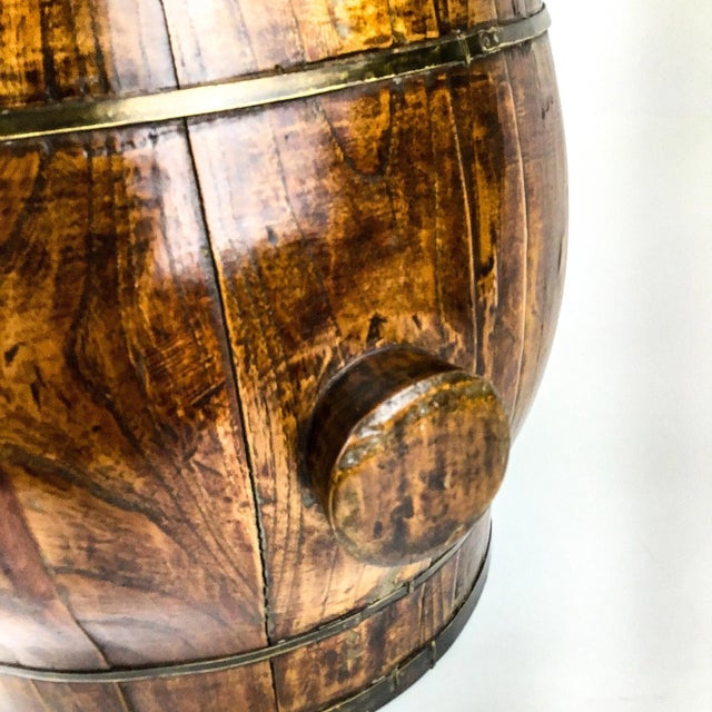 Antique Chinese Wood Rice Container Planter For Sale - Image 4 of 13