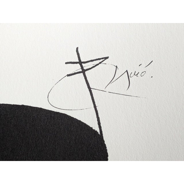 Joan Miro - Sleeping Under the Moon - Original Lithograph in color on Arches paper, signed in the stone, 1976 The Joan...