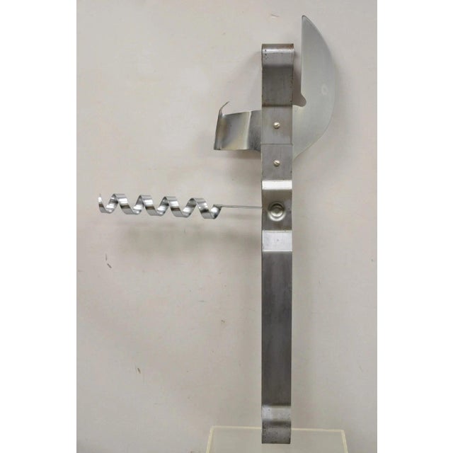 Large Vintage 48" Curtis Jere MCM Corkscrew Bottle Opener Pop Art Wall Sculpture For Sale - Image 4 of 12