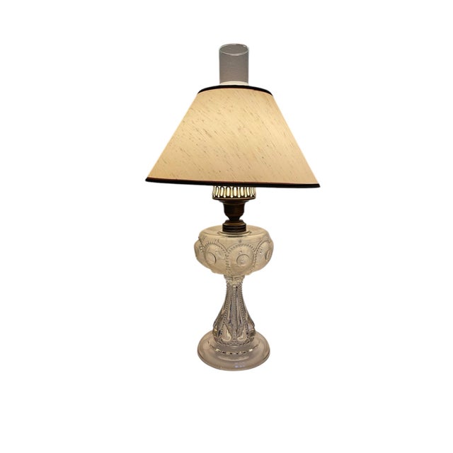 Metal Vintage 1950s Glass Lantern For Sale - Image 7 of 7