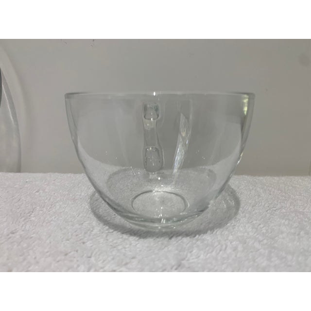 Mid 20th Century Bodum Cup & Saucer Set Clear Glass Collectible Glass