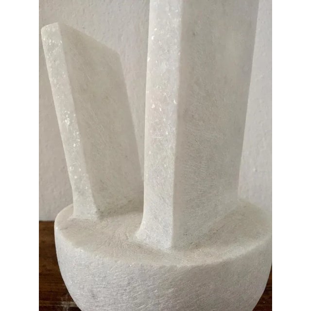 Abstraction Naxian Marble Shelf Sculpture from Tom Von Kaenel For Sale - Image 9 of 10