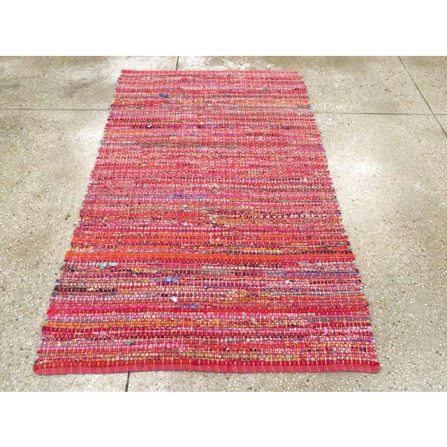 Galerie Shabab Collection Mid-20th Century Handmade American Rag Rug For Sale - Image 4 of 8