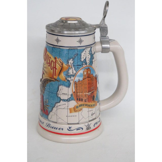 Anheuser Busch Beer Stein Collectors Club 1996 World's Largest Brewer 4825b For Sale - Image 9 of 15