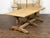 19th Century French 19th Century Bleached Oak Farm Table with Trestle Base and Baluster Legs For Sale - Image 5 of 12