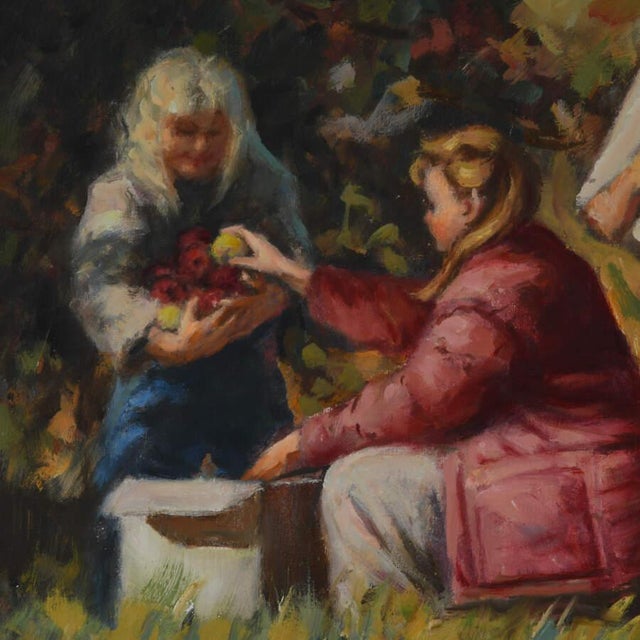 Figurative Original Oil on Canvas Titled "Family Still Life" For Sale - Image 3 of 9