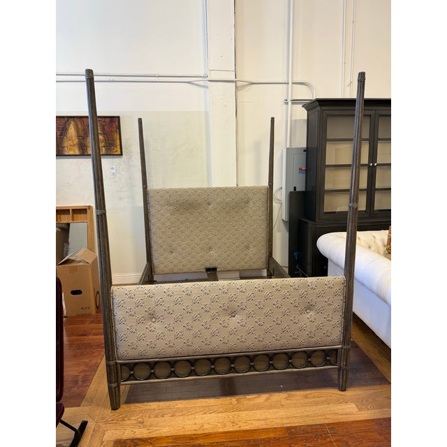Queen Size Orlando Diaz-Azcuy for McGuire Vendome Canopy Bed Frame For Sale - Image 10 of 12