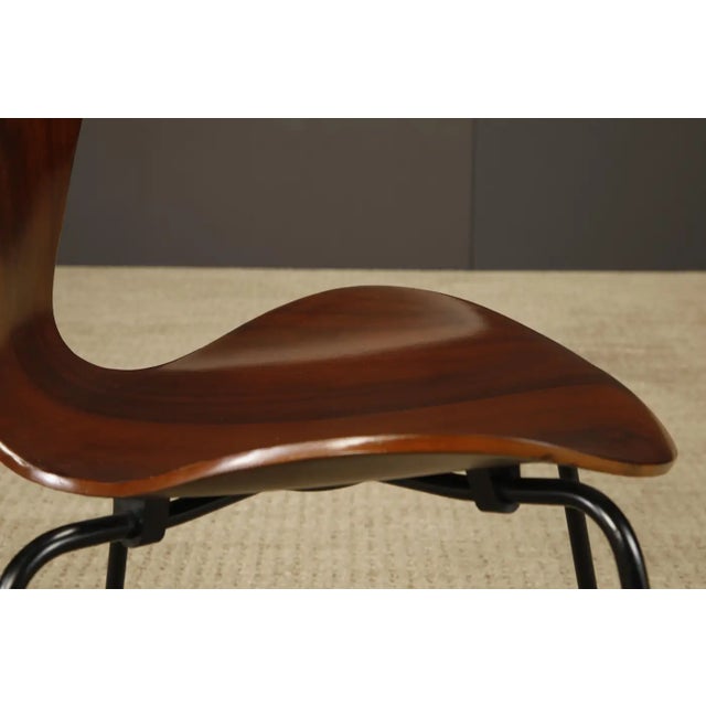 Arne Jacobsen 'Series-7' Jacaranda Rosewood Stacking Chairs, 1960s, Signed For Sale - Image 16 of 18