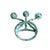 Rustic Verdigris 3-Arm Candelabra For Sale - Image 4 of 4
